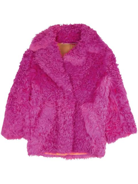 Off-White fur coat - Pink - zdjęcie produktu nr 1