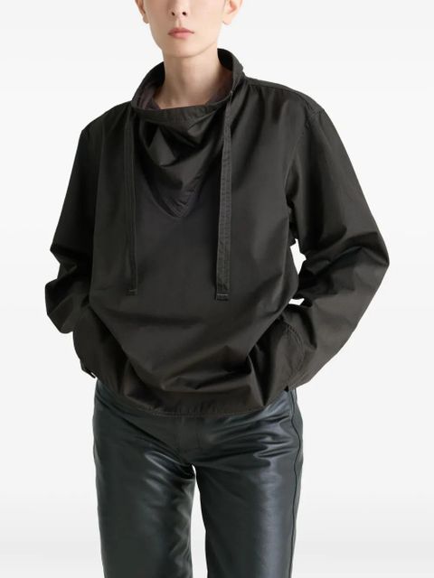 LEMAIRE high-neck drawstring blouse - Brown - zdjęcie produktu nr 2