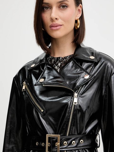 Simona Corsellini kurtka kolor czarny przejściowa A25CPGB00201