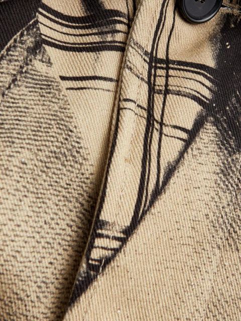 Jean Paul Gaultier Trompe-l'oeil belted trench coat - Neutrals