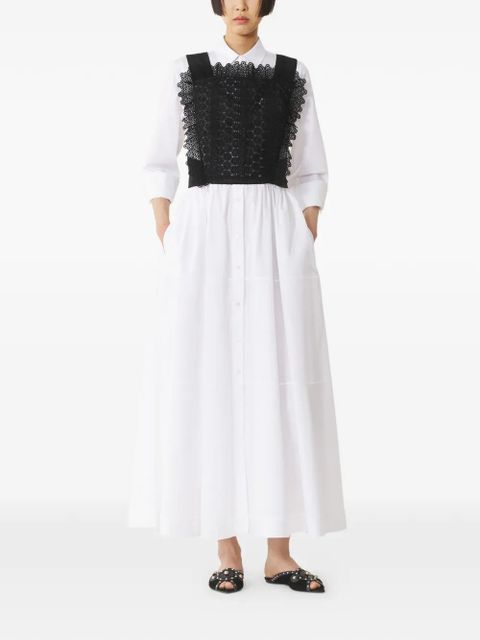 Lanvin lace-detail sleeveless top - Black - zdjęcie produktu nr 2