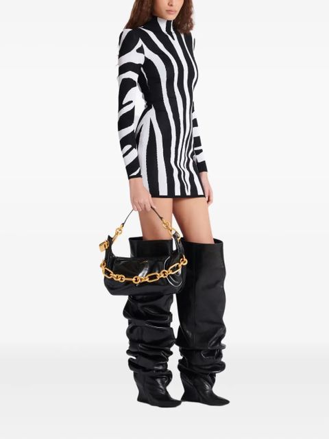 Balmain medium Sync padlock chain shoulder bag - Black - zdjęcie produktu nr 2