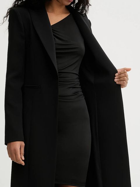 Patrizia Pepe płaszcz kolor czarny 8O0222 A6F5