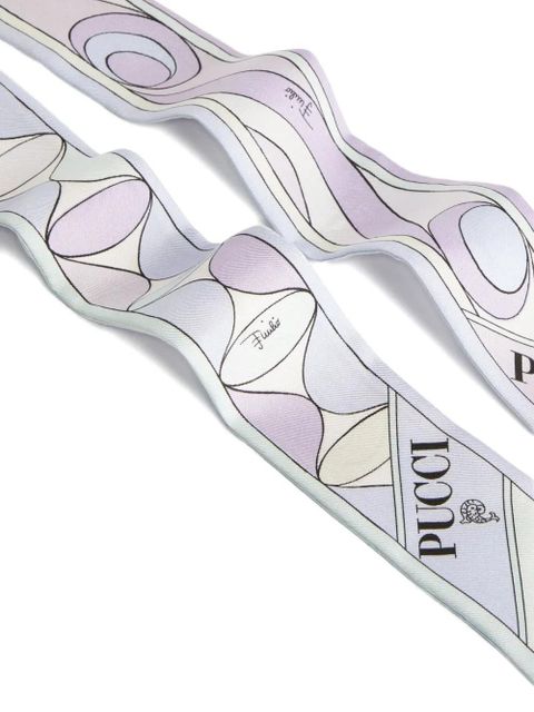 PUCCI logo graphic scarf - Purple - zdjęcie produktu nr 2
