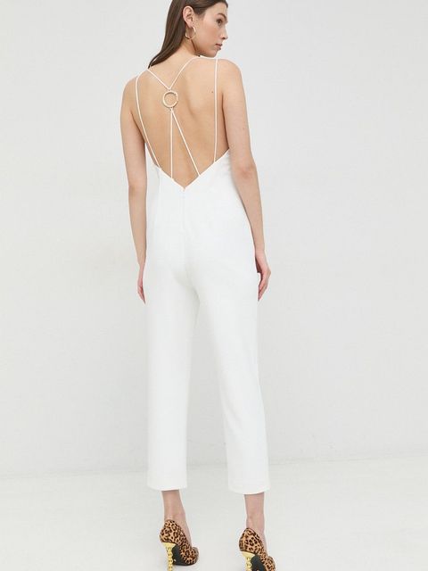Pinko kombinezon kolor biały z odkrytymi plecami - zdjęcie produktu nr 1