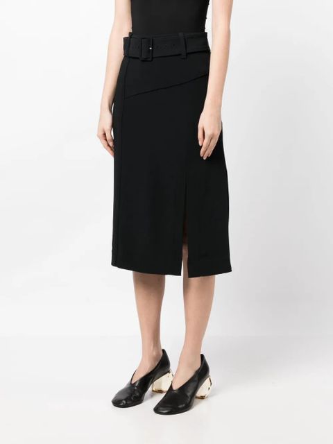 3.1 Phillip Lim belted-waist high-waisted skirt - Black - zdjęcie produktu nr 2
