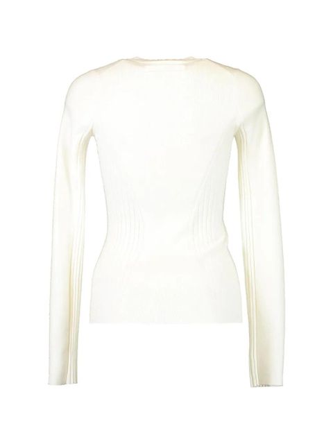Victoria Beckham ribbed-knit sweater - White - zdjęcie produktu nr 2