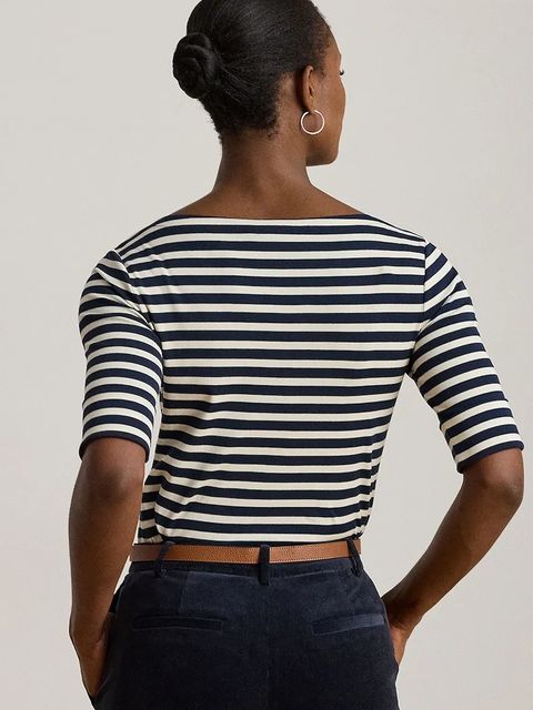 Lauren Ralph Lauren bluzka damska kolor granatowy wzorzysta 200980041