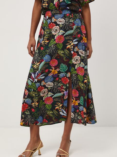 Medicine spódnica z rozcięciem z wiskozy - zdjęcie produktu nr 1