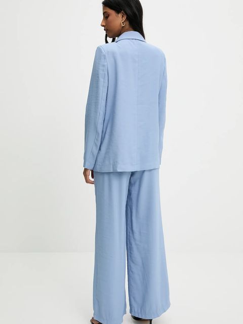 Answear.LAB marynarka i spodnie damski kolor niebieski