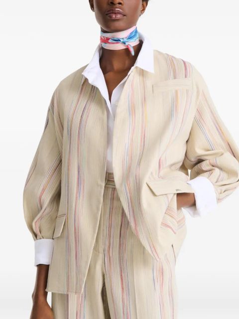 Longchamp En Pleine Vague silk scarf - Neutrals - zdjęcie produktu nr 1