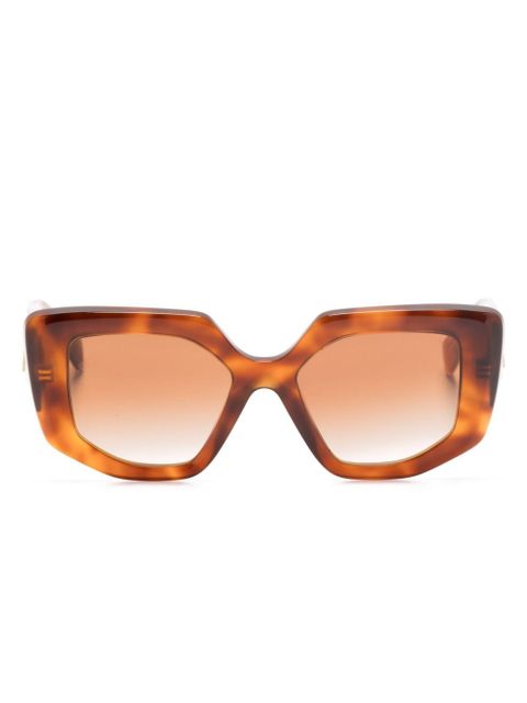 Prada Eyewear triangle-logo sunglasses - Brown - zdjęcie produktu nr 1