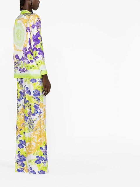 Versace baroque-print trousers - White - zdjęcie produktu nr 2