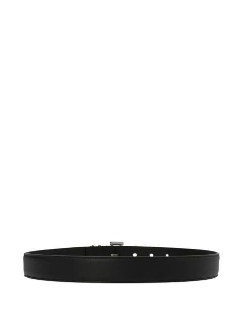 Saint Laurent monogram smooth leather belt - Black - zdjęcie produktu nr 2