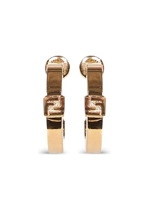 FENDI FF-logo hoop earrings - Gold - zdjęcie produktu nr 1