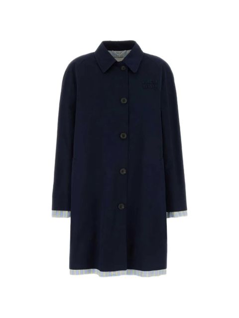 Miu Miu single-breasted coat - Blue - zdjęcie produktu nr 1