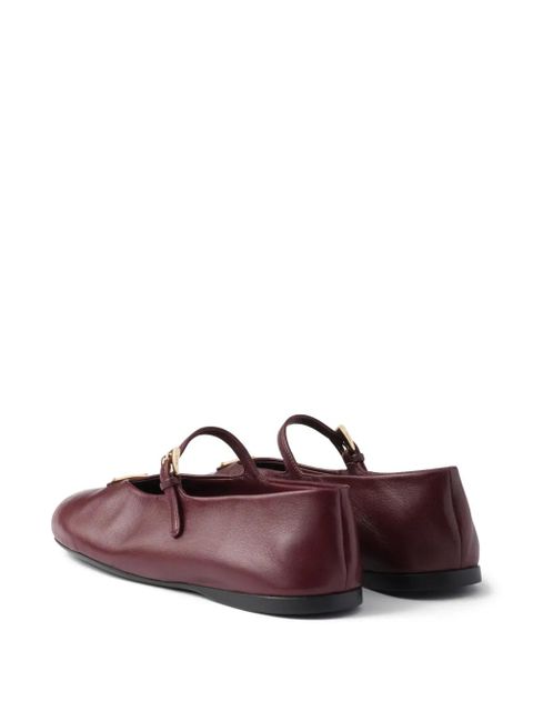 Prada leather ballet flats - Red