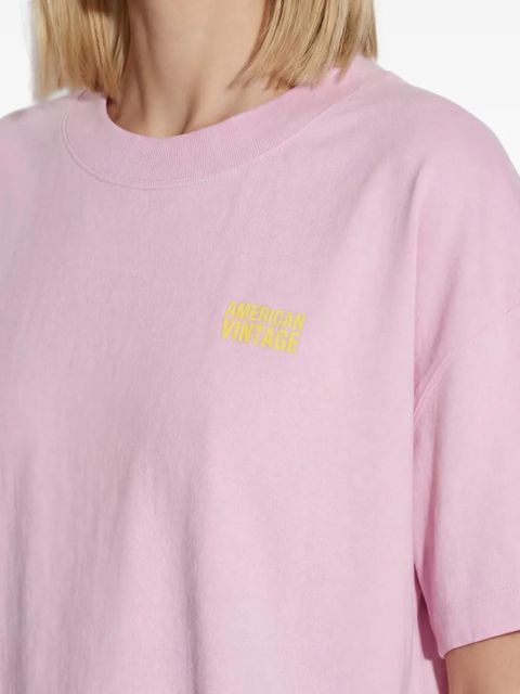 American Vintage short-sleeved T-shirt - Pink