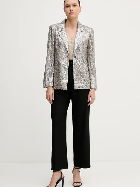 Hoss Intropia marynarka kolor srebrny jednorzędowa 5472054 - zdjęcie produktu nr 2