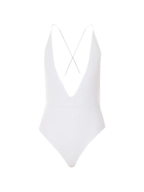 Missoni V-neck swimsuit - White - zdjęcie produktu nr 1