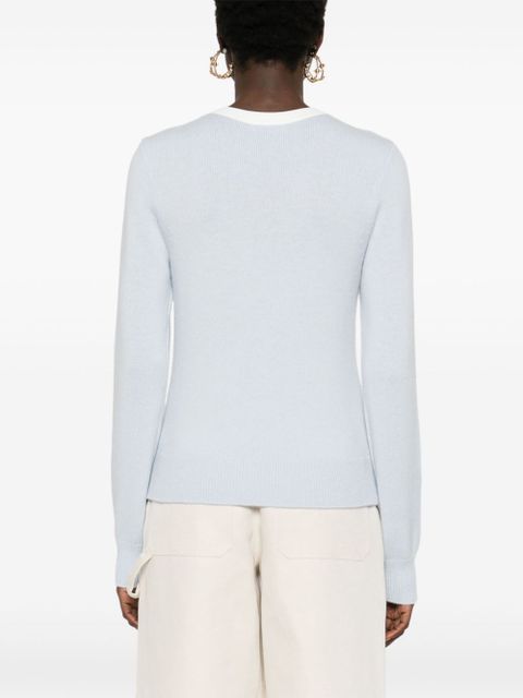 SANDRO Henley-neck sweater - Blue