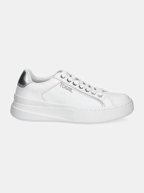 Karl Lagerfeld sneakersy skórzane KRONOS kolor biały KL64020 - zdjęcie produktu nr 2