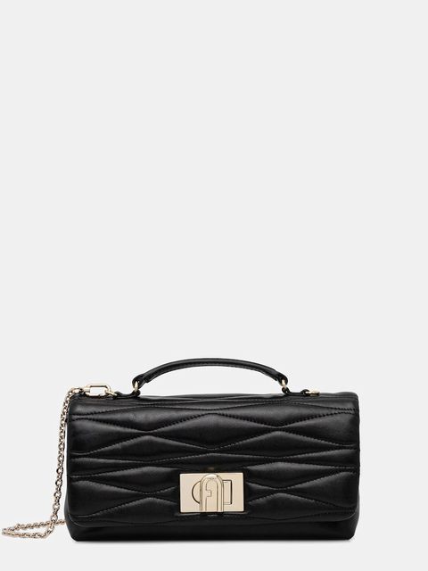 Furla torebka skórzana kolor czarny WE00798.BX3548.O6000 - zdjęcie produktu nr 1