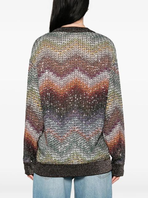 Missoni sequinned cardigan - Brown