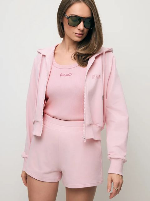 BIZUU bluza rozpinana z kapturem damska bawełniana CIANA - zdjęcie produktu nr 1