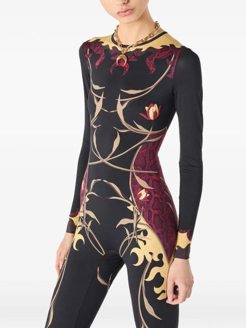 Marine Serre printed jumpsuit - Black