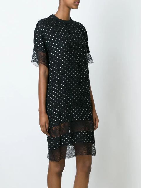 Givenchy lace panel T-shirt dress - Black