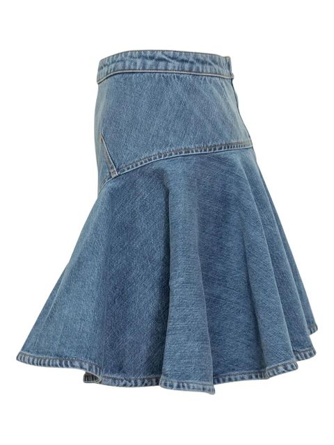 Givenchy denim flared short A-line skirt - Blue