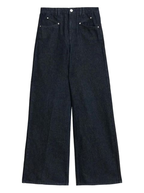 ISABEL MARANT Lemony wide-leg trousers - Blue - zdjęcie produktu nr 1