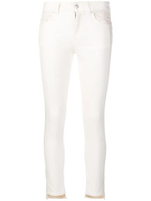 Alexander McQueen panelled skinny jeans - Neutrals - zdjęcie produktu nr 1