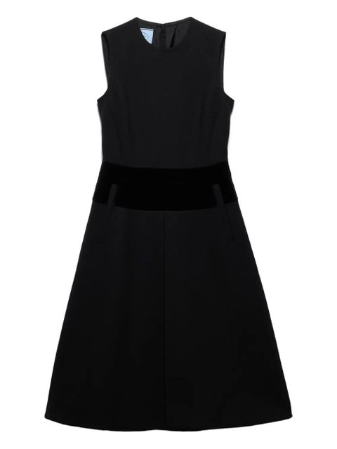 Prada flared welt-pocket midi dress - Black - zdjęcie produktu nr 1