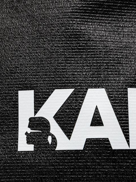 Karl Lagerfeld torebka bawełniana kolor czarny A1W50064