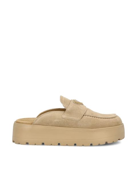 Prada 45mm logo-plaque mules - Neutrals - zdjęcie produktu nr 1