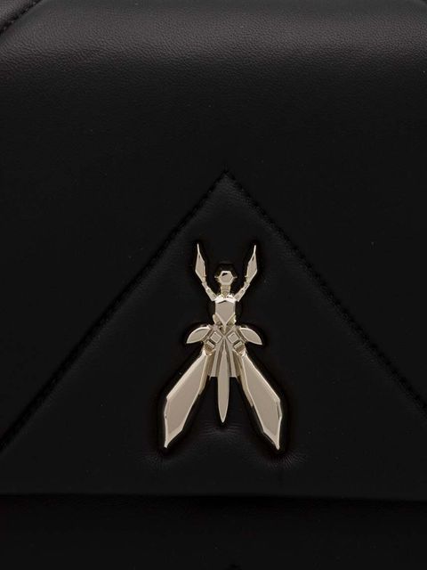 Patrizia Pepe torebka skórzana kolor czarny CBA302 L006