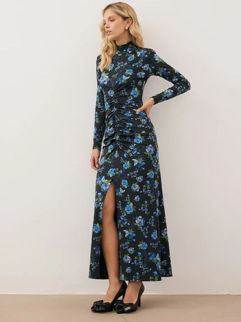 Bizuu sukienka BRIDGEE kolor czarny midi dopasowana BRIDGEE CZARNY - zdjęcie produktu nr 1