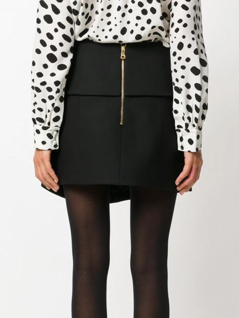 Balmain asymmetric foldover skirt - Black - zdjęcie produktu nr 2