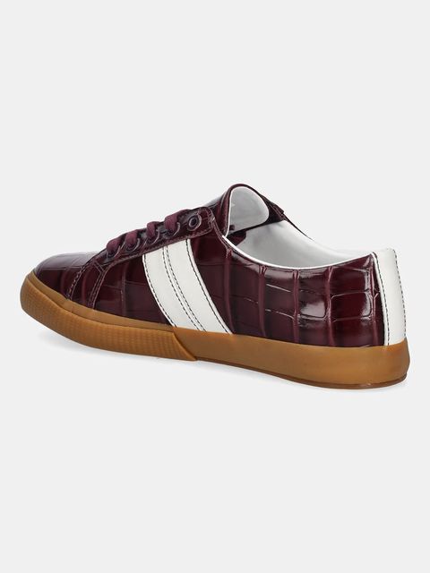 Lauren Ralph Lauren sneakersy skórzane Janson II damskie kolor czerwony 802P06355002