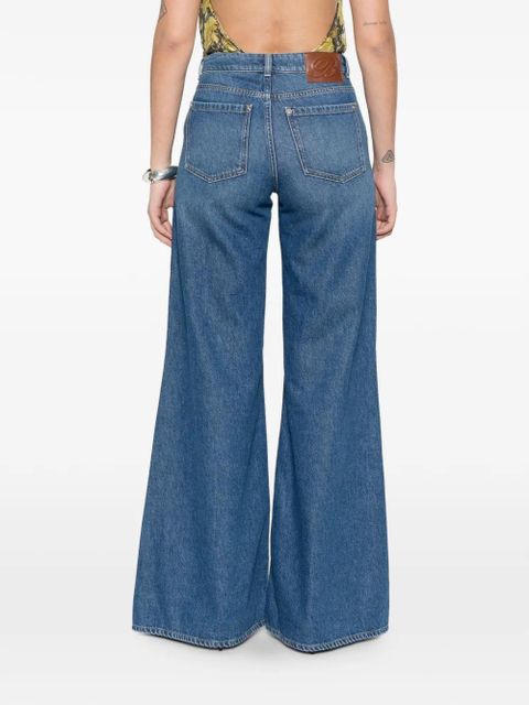 Blumarine button-detail jeans - Blue