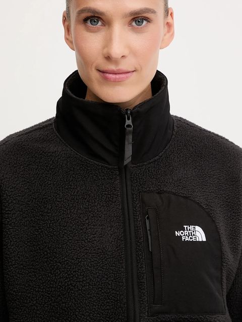 The North Face bluza polarowa Yumiori Off damska kolor czarny gładka NF0A8EUZJK31