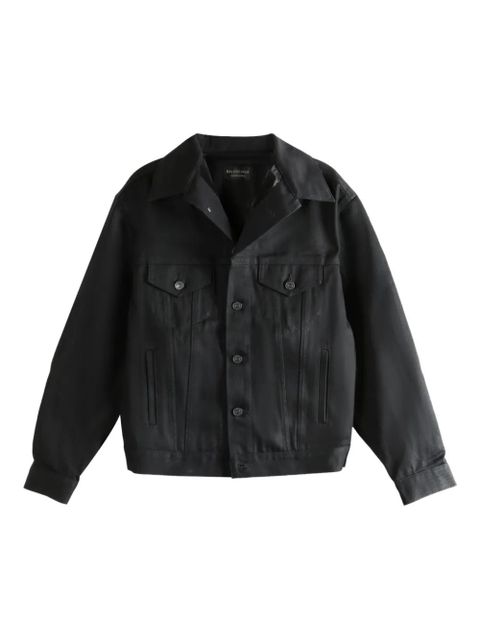 Balenciaga button-fastening denim jacket - Black - zdjęcie produktu nr 1