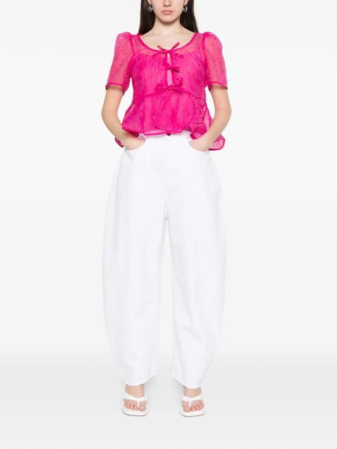 GANNI shibori organza blouse - Pink - zdjęcie produktu nr 2