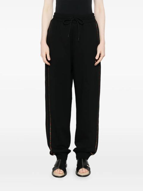 Missoni logo-patch side-stripe track pants - Black