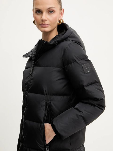 Armani Exchange kurtka puchowa kolor czarny przejściowa XW000251 AF12286
