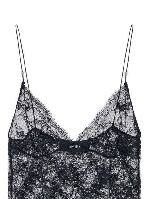AMIRI Cami lace top - Black - zdjęcie produktu nr 2