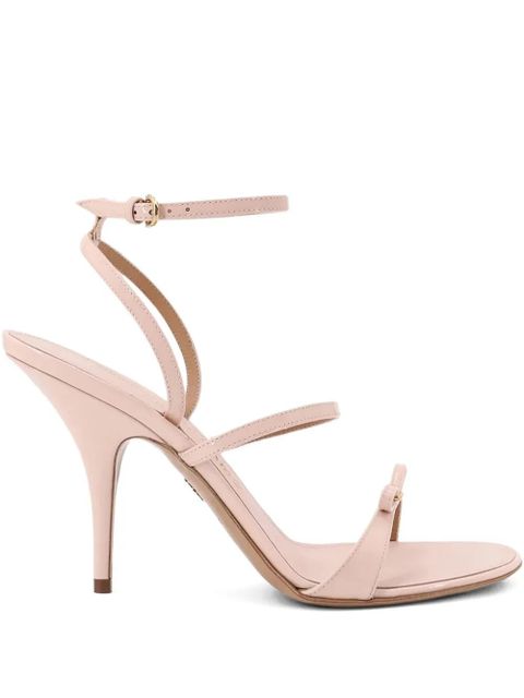 Ferragamo 95mm bow-detail stiletto sandals - Pink - zdjęcie produktu nr 1