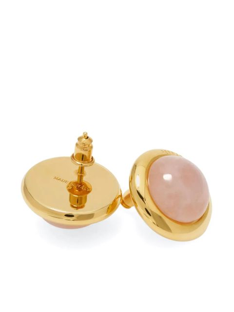 Ferragamo semi-precious stone button stud earrings - Pink - zdjęcie produktu nr 2